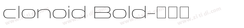 clonoid Bold字体转换